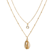 Load image into Gallery viewer, Cowrie Shell Layered Necklace
