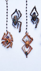 Amethyst Spider Y-Chain Necklace