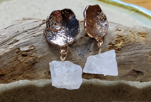 Load image into Gallery viewer, Moonstone Lily Pad Earrings
